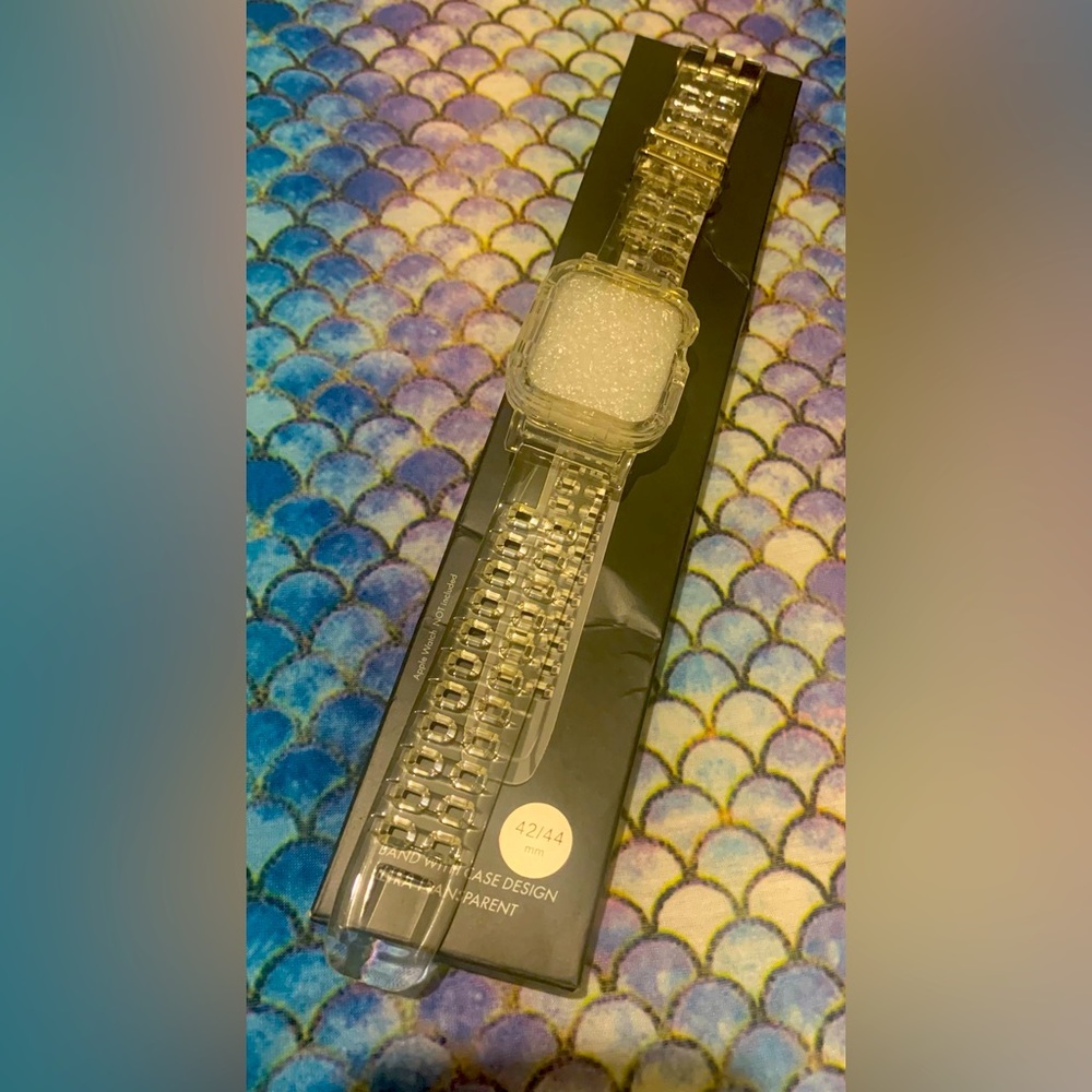 Clear Transparent Smartwatch Case with band